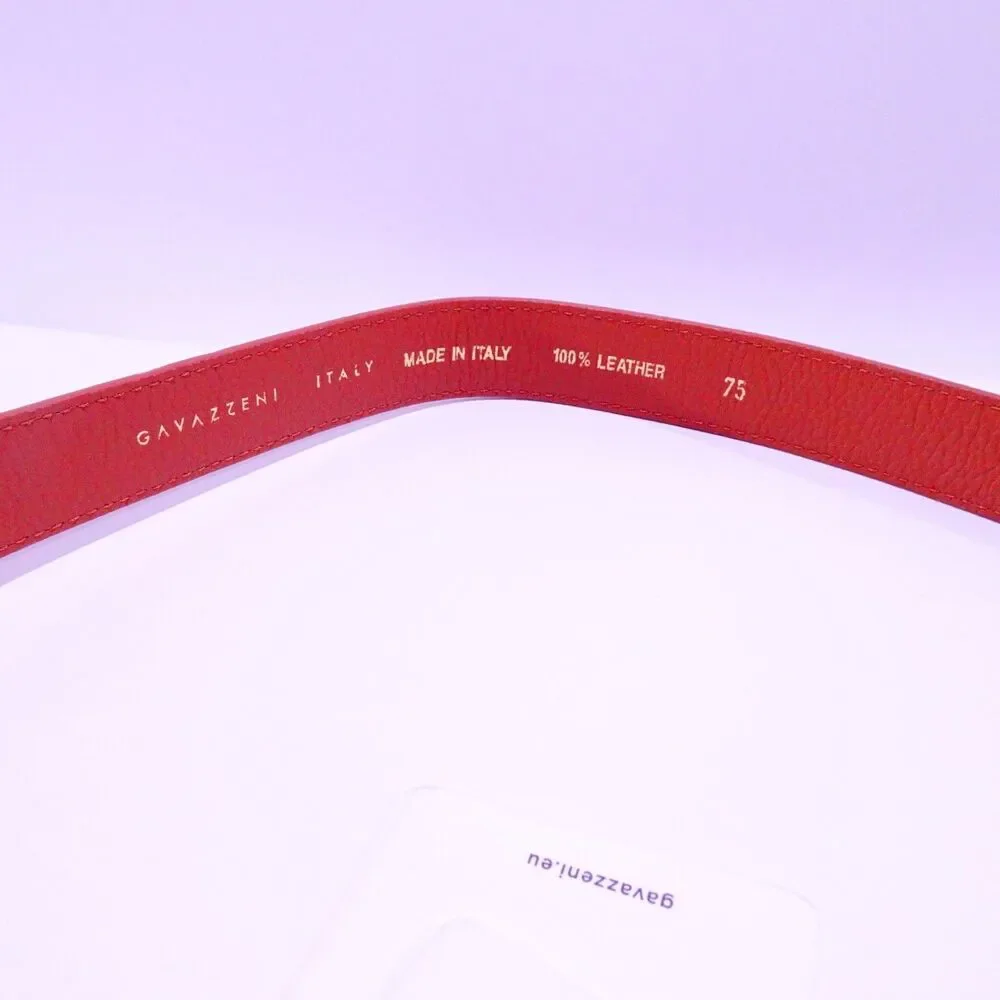 Veronica Beard Gavazzeni Women's Lavanda Leather Buckle Belt Sz XXS NWT 155